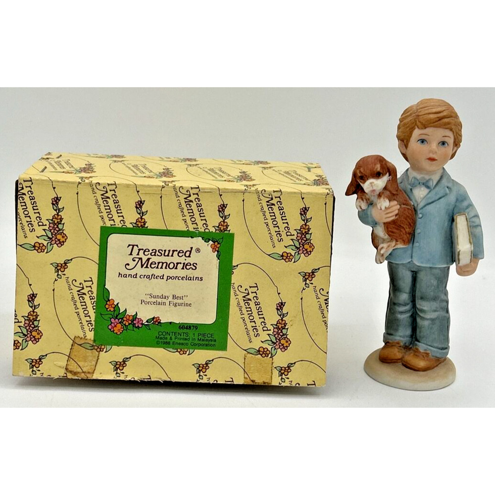 Enseco Treasured Memories Sunday Best Porcelain Figurine w/ Box SKU U217